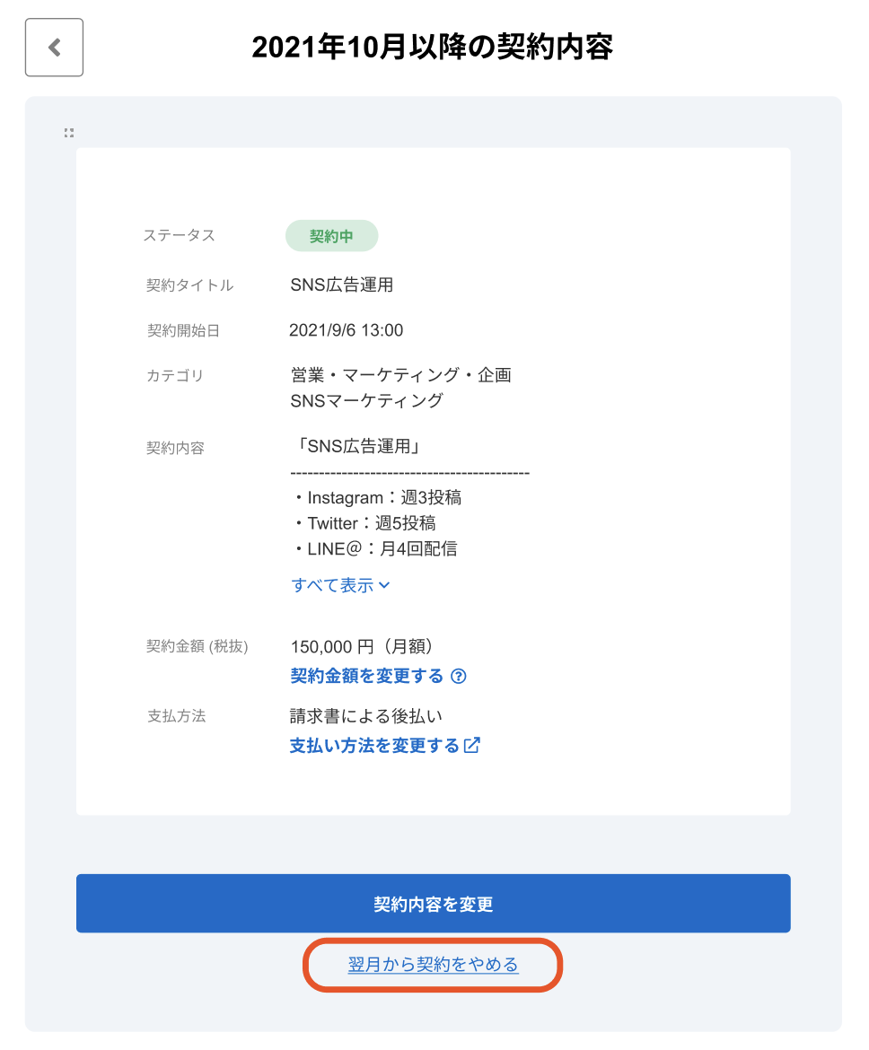 5. 契約の終了